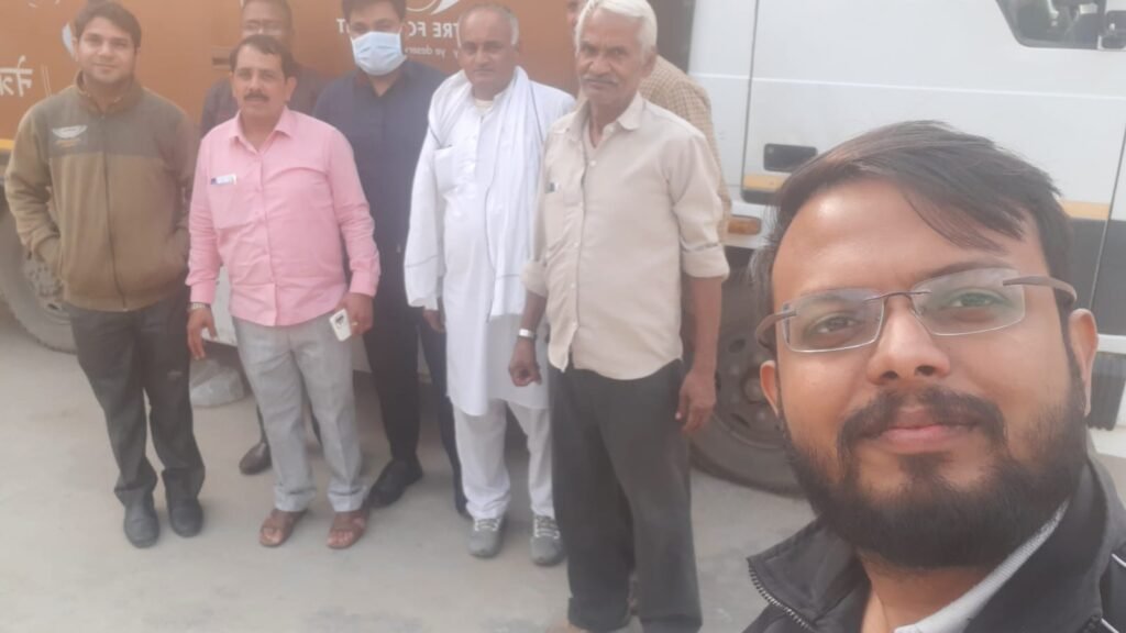 Eye check-up camp with a mobile eye-care van