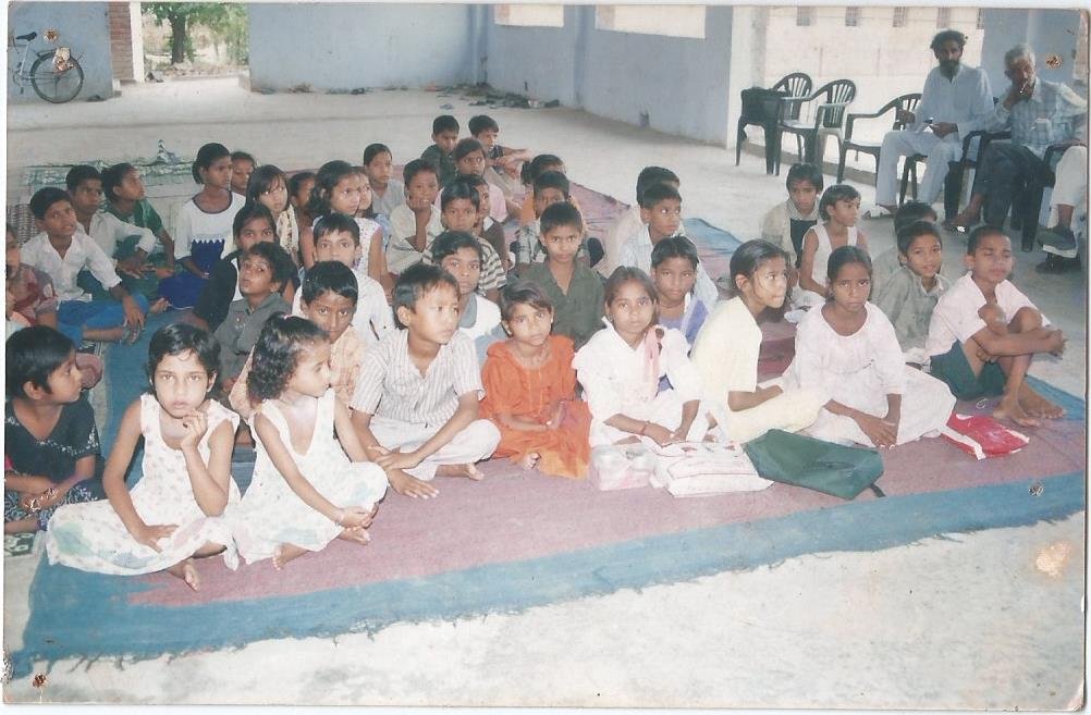 Children at a learning session