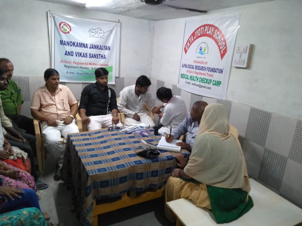Doctors at a health camp